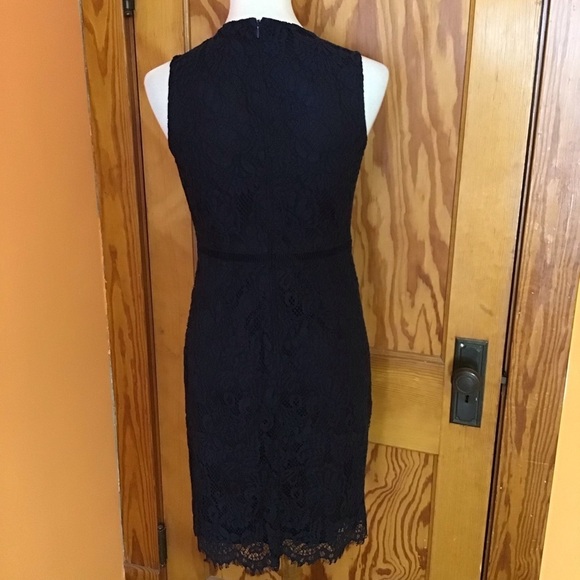 Banana Republic Navy Blue Lace Sheath Dress - Picture 9 of 15